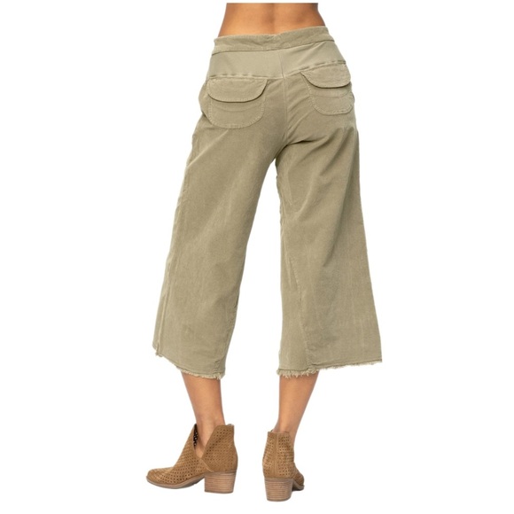 XCVI WEARABLES TRIANGLE GAUCHO CORDUROY Pants NWT! - Picture 3 of 6